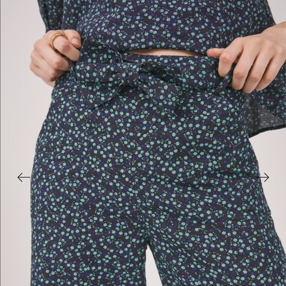 Matching floral pant and top SET